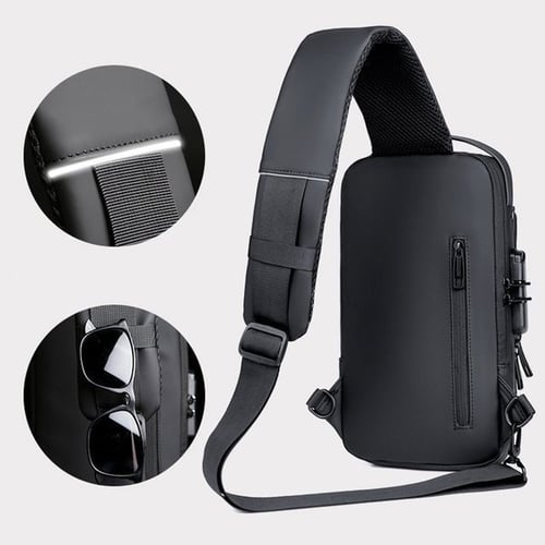 Diebstahlsicherer Rucksack mit USB-Ladeanschluss und Schloss-Luzern Mode