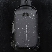 Diebstahlsicherer Rucksack mit USB-Ladeanschluss und Schloss-Luzern Mode