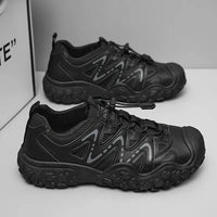Herren Outdoor Wanderschuhe rutschfest und atmungsaktiv-Schwarz-38.5-Luzern Mode