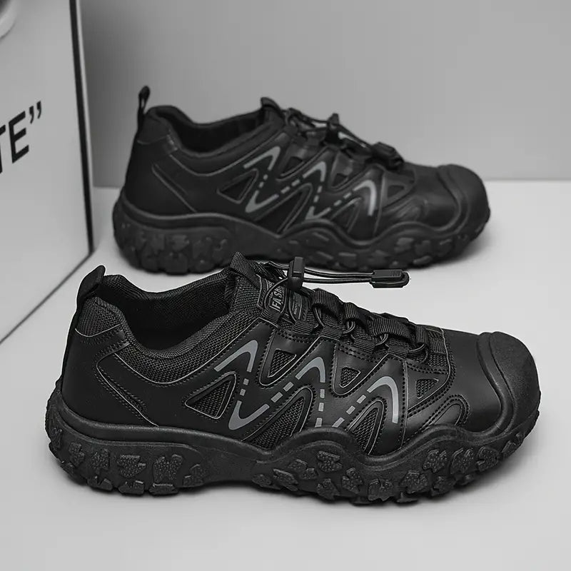 Herren Outdoor Wanderschuhe rutschfest und atmungsaktiv-Schwarz-38.5-Luzern Mode