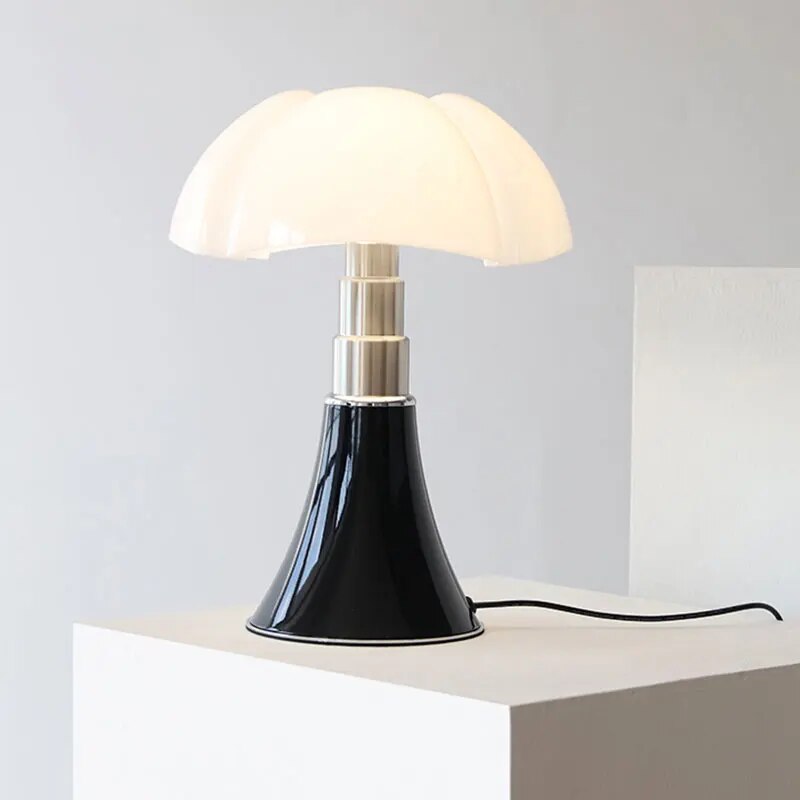 Blumen Tischlampe | LED | Energieeffizient | Verstellbar | Dimmbarkeit | Touch-Schwarz-Luzern Mode