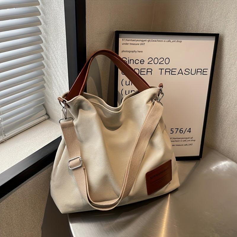 Einfache Canvas Schultertasche für Damen - Alltagstauglich-Luzern Mode