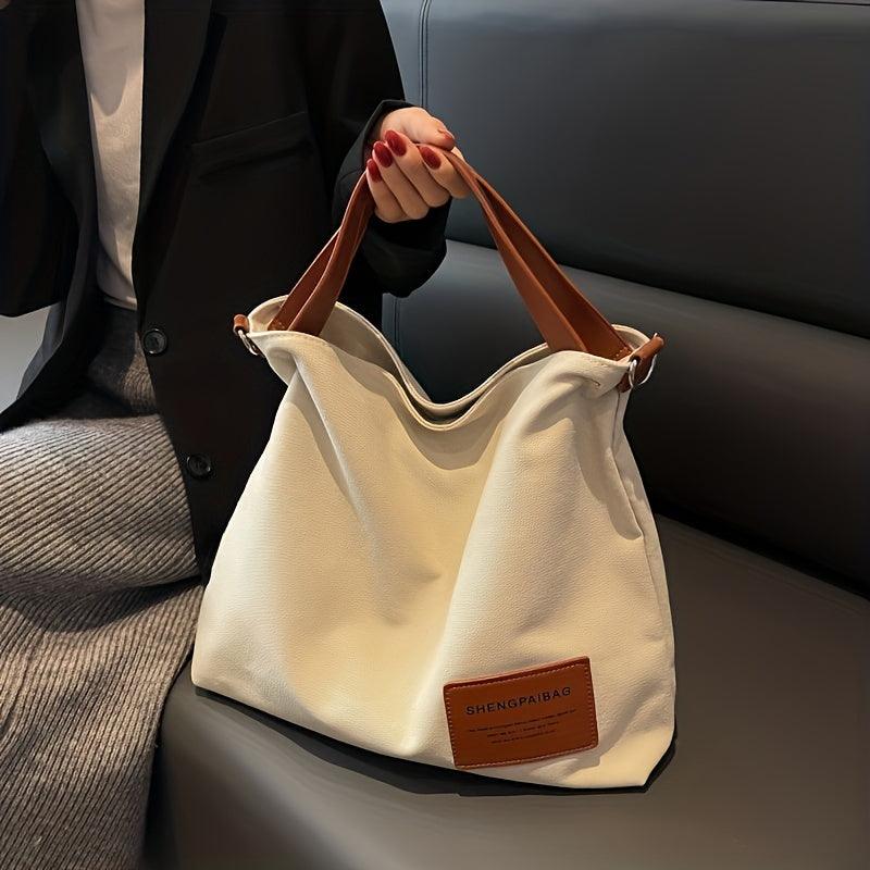 Einfache Canvas Schultertasche für Damen - Alltagstauglich-Luzern Mode