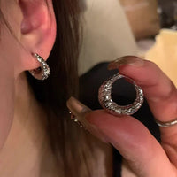 Creolen Ohrringe | Stilvoll Einzigartig Langlebig Vielseitig Modern Silber-Luzern Mode