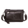 Damen Lederhandtasche mit abnehmbarem Schulterriemen-Braun-Luzern Mode