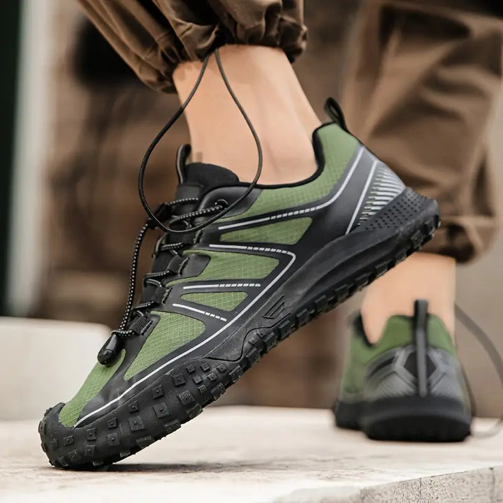 Herren Barfußschuhe für Outdoor Fitness und Wandern-Olivgrün-37.5-Luzern Mode