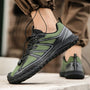 Herren Barfußschuhe für Outdoor Fitness und Wandern-Olivgrün-37.5-Luzern Mode