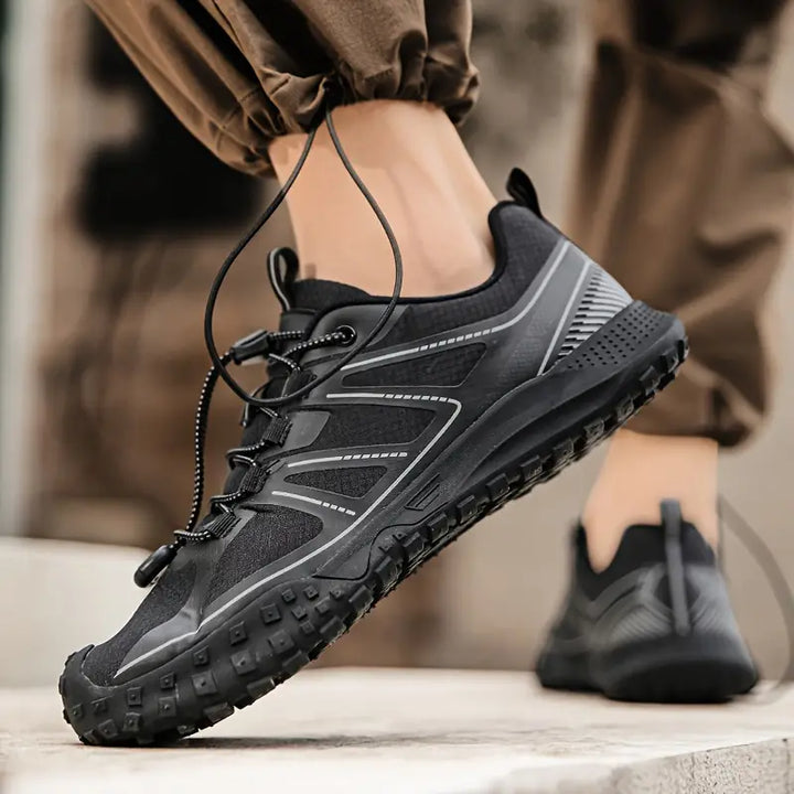 Herren Barfußschuhe für Outdoor Fitness und Wandern-Schwarz-37.5-Luzern Mode