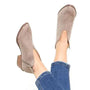 Alamea Damen V-Cut Rits Stiefeletten mit Blockabsatz-Grau-36-Luzern Mode