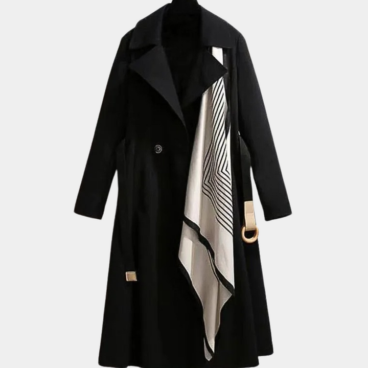 Damen Trenchcoat mit Gürtel - Eleganter Mantel für Herbst-Luzern Mode