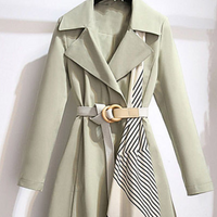 Damen Trenchcoat mit Gürtel - Eleganter Mantel für Herbst-Luzern Mode