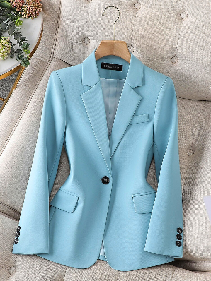 Herren Blazer Slim Fit mit Knopfleiste - Business Mode-Blau-S-Luzern Mode