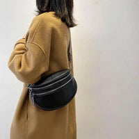 Hüfttasche Leder Unisex mit Verstellbarem Gurt für Reisen-Luzern Mode