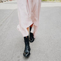 Damen Leder Stiefeletten mit Schnürung für Herbst/Winter-Luzern Mode