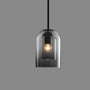 Pendelleuchte | Doppelglas | Stilvoll | Stimmungsvolles Licht | Einzigartig | Modern | LED | Langlebig-Rauchgrau-Luzern Mode