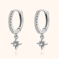 Ohrringe mit Sternanhänger | Sterlingsilber Langlebig Stilvoll Einzigartig-Silber-Luzern Mode