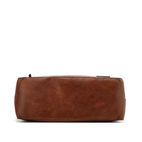 Damen Lederhandtasche mit Reißverschluss und Schulterriemen-Luzern Mode