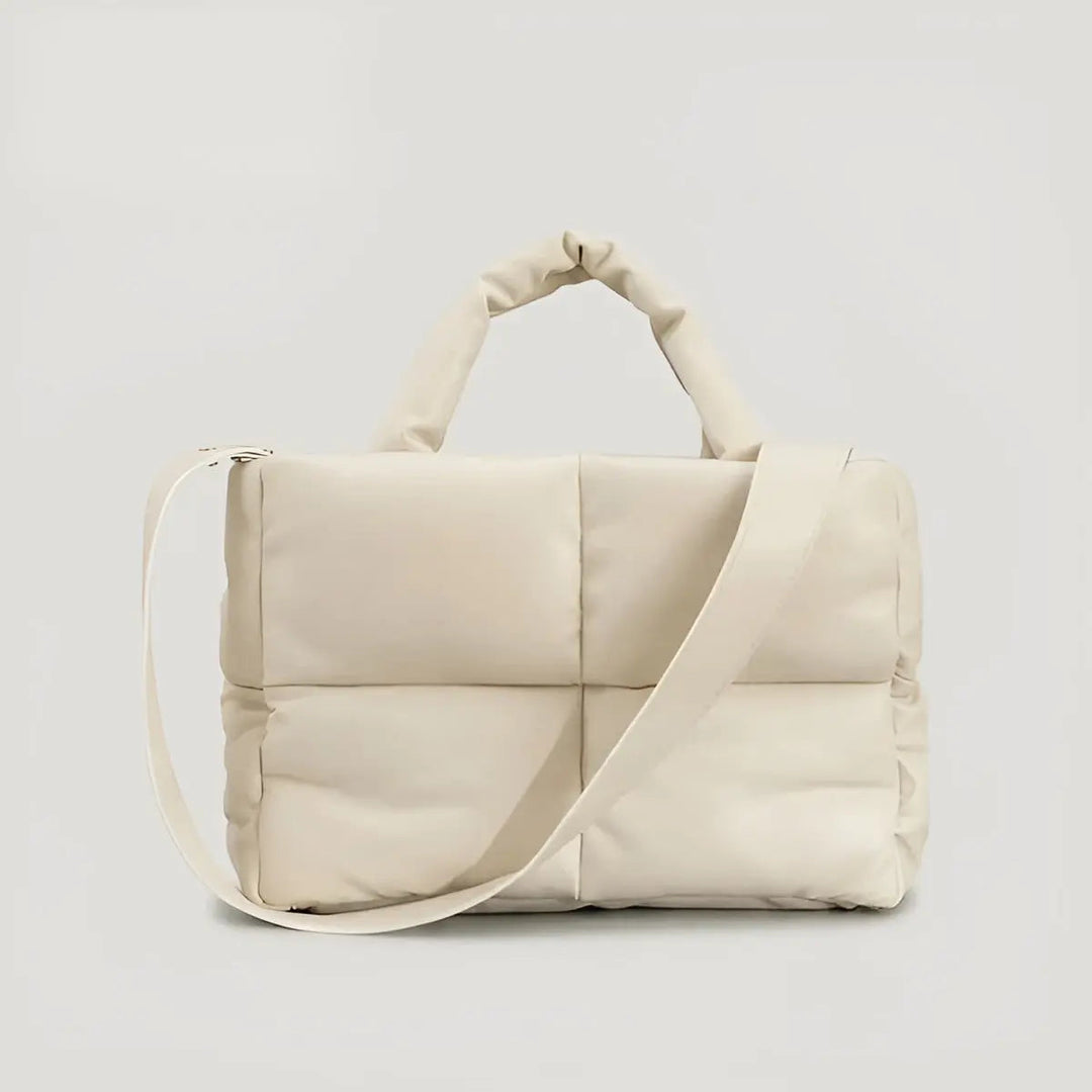 Stepphandtasche Damen - Modische Umhängetasche kaufen-Beige-Luzern Mode