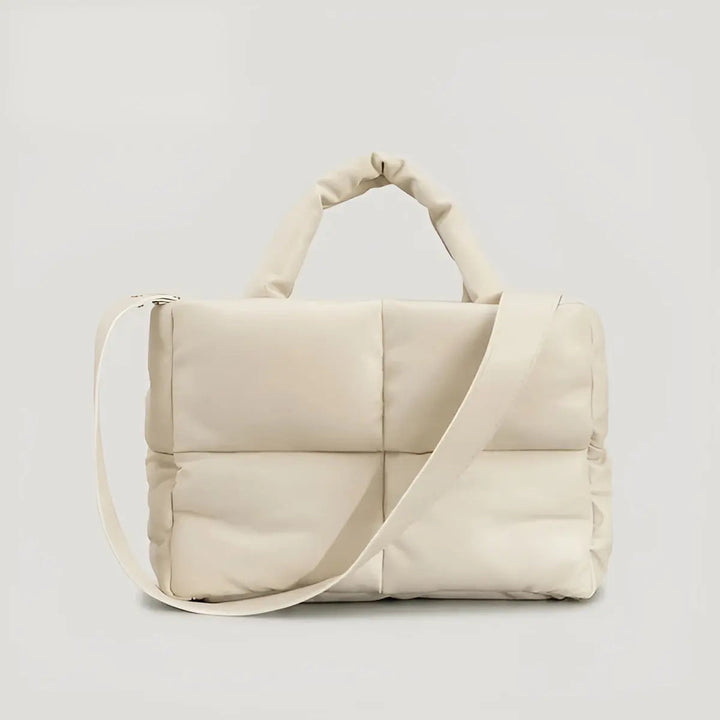 Stepphandtasche Damen - Modische Umhängetasche kaufen-Beige-Luzern Mode