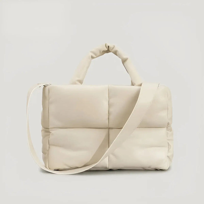 Stepphandtasche Damen - Modische Umhängetasche kaufen-Beige-Luzern Mode
