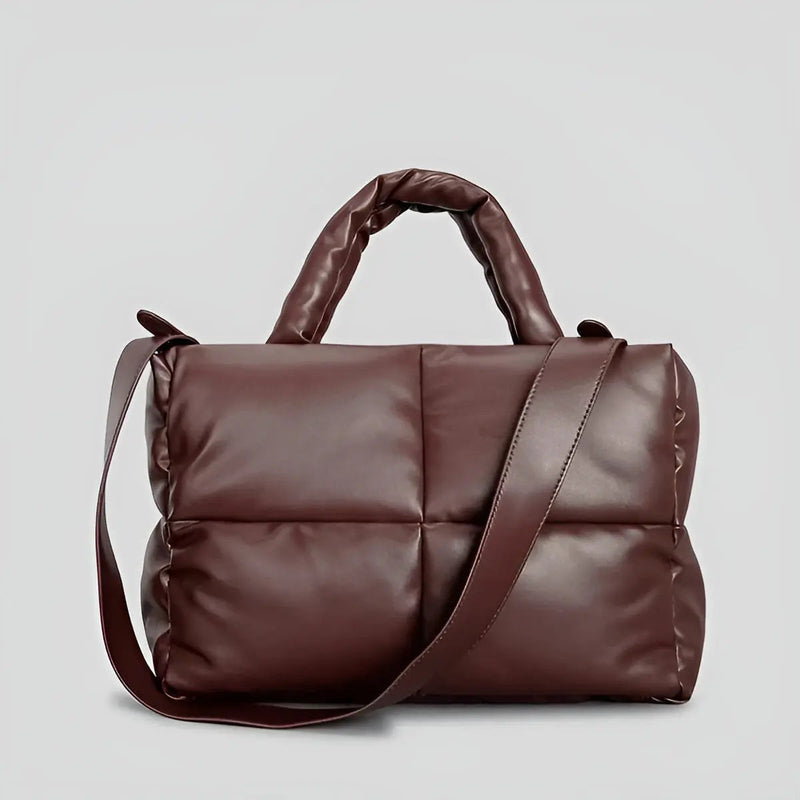 Stepphandtasche Damen - Modische Umhängetasche kaufen-Donkerbruin-Luzern Mode