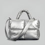 Stepphandtasche Damen - Modische Umhängetasche kaufen-Silber-Luzern Mode