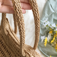 Geflochtene Strandtasche aus Stroh für Damen - Handgefertigt-Luzern Mode