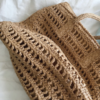 Geflochtene Strandtasche aus Stroh für Damen - Handgefertigt-Luzern Mode