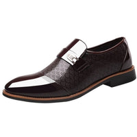 Herren Lacklederschuhe mit Schnalle - Elegante Business-Schuhe-Luzern Mode