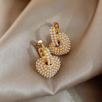 Ohrringe für Damen | Gold | Perlen | Stilvoll | Perfektes Geschenk-Luzern Mode