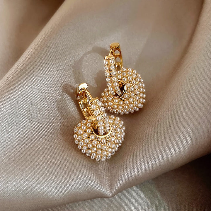 Ohrringe für Damen | Gold | Perlen | Stilvoll | Perfektes Geschenk-Luzern Mode
