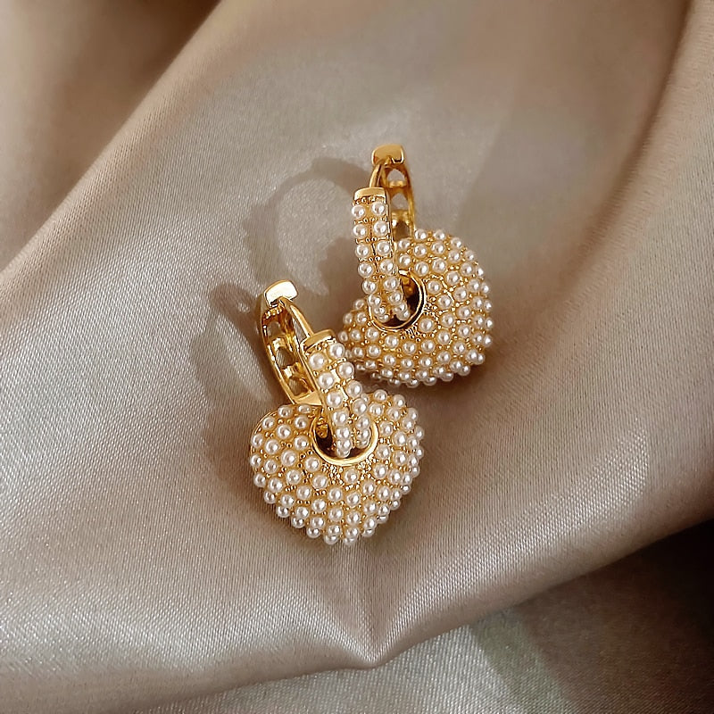 Ohrringe für Damen | Gold | Perlen | Stilvoll | Perfektes Geschenk-Luzern Mode