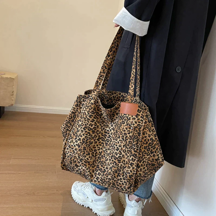 Jeansjacke mit Leopardenmuster Tasche für Damen kaufen-Luzern Mode