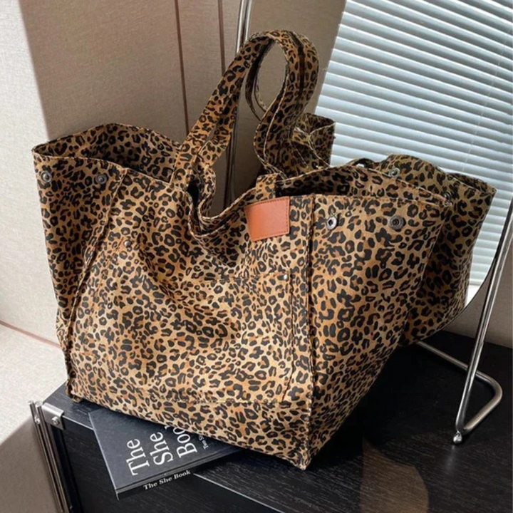 Jeansjacke mit Leopardenmuster Tasche für Damen kaufen-Luzern Mode