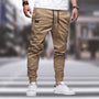 Herren Cargohose mit Taschen - Bequeme Freizeithose-Beige-M-Luzern Mode