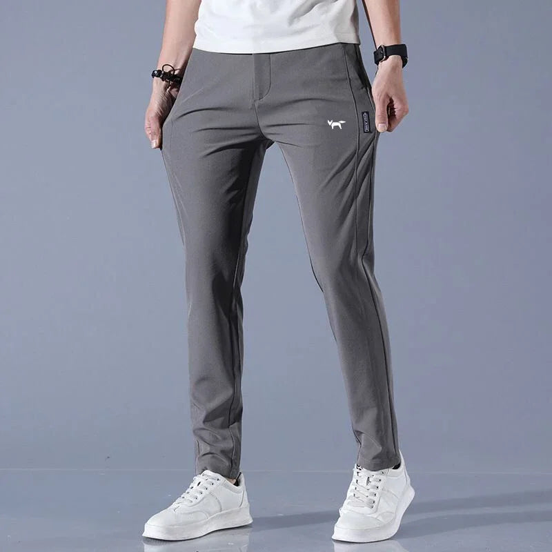 Herren Jogginghose mit Taschen - Bequeme Sporthose-Dunkelgrau-28-Luzern Mode