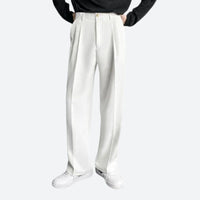 Herren Anzughose mit weitem Bein für Business-Look-Weiß-28-Luzern Mode