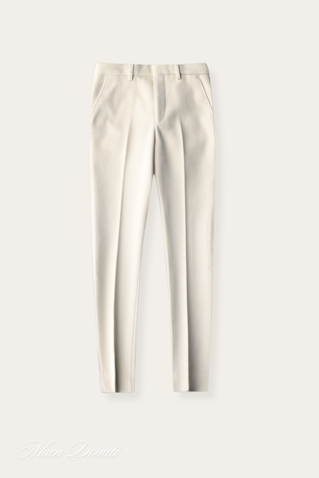 Herren Anzughose Business Slim Fit Elegante Bügelfalte-Apricot-29-Luzern Mode