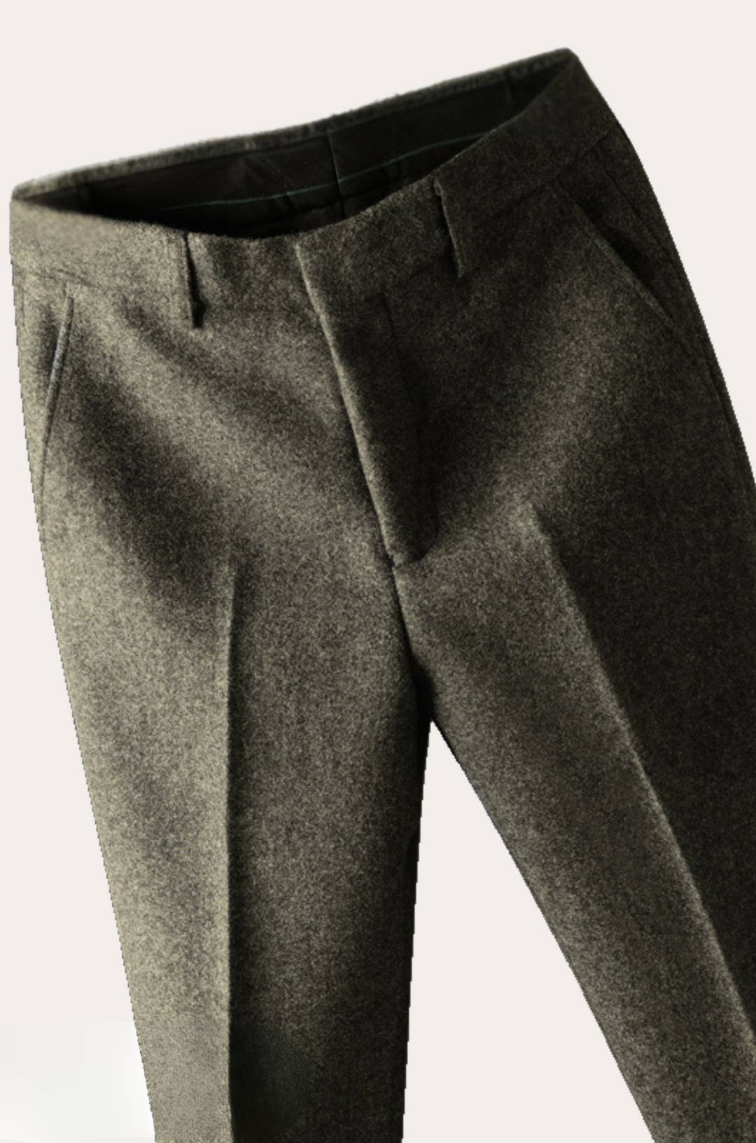 Herren Anzughose Business Slim Fit Elegante Bügelfalte-Dunkelgrün-29-Luzern Mode