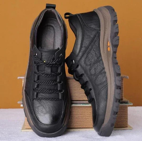 Herren Leder Sneaker - Bequeme Freizeitschuhe für Alltag-Luzern Mode