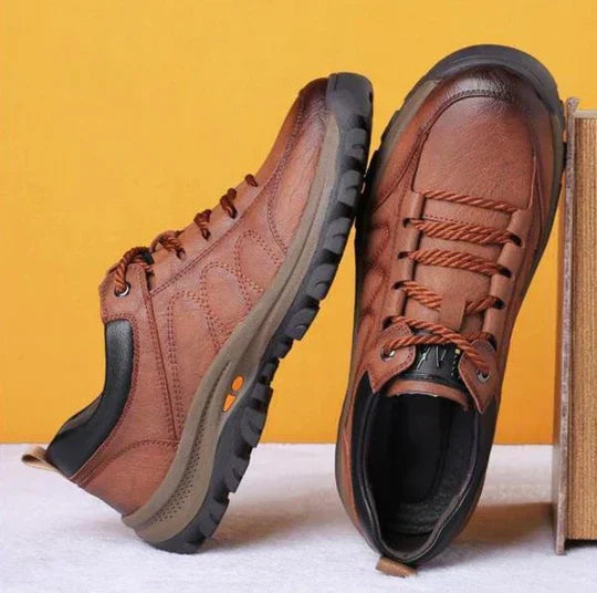 Herren Leder Sneaker - Bequeme Freizeitschuhe für Alltag-Luzern Mode
