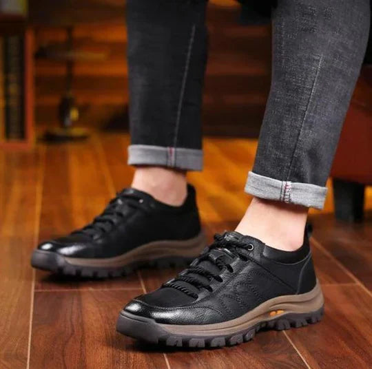 Herren Leder Sneaker - Bequeme Freizeitschuhe für Alltag-Luzern Mode