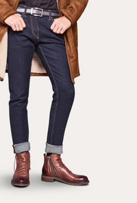 Herren Lederstiefel mit Reißverschluss - Elegante Schuhe-Luzern Mode