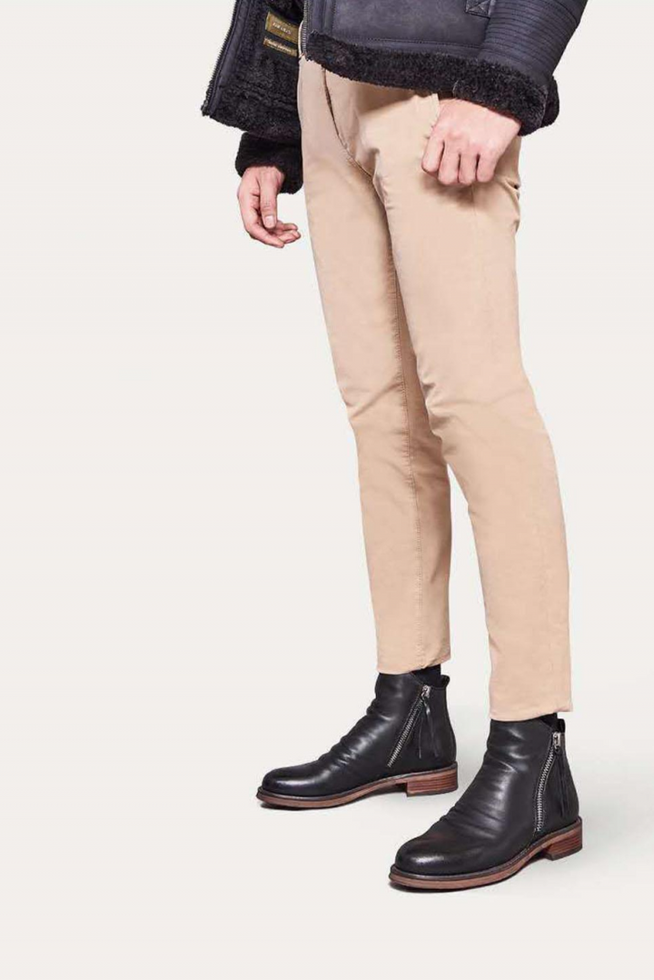 Herren Lederstiefel mit Reißverschluss - Elegante Schuhe-Luzern Mode