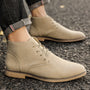 Herren Wildleder Stiefeletten - Elegante Ankle Boots kaufen-khaki-39-Luzern Mode