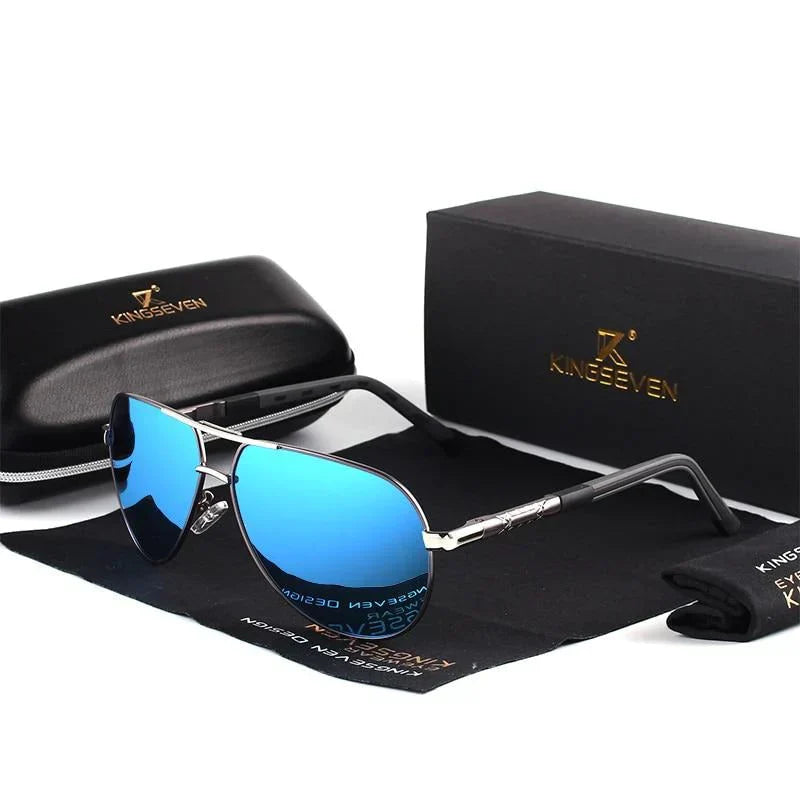 UV400 Schutz | polarisierte Gläser | leicht & robust | ideal für Outdoor & Fahrt-Grau-Blau-Luzern Mode