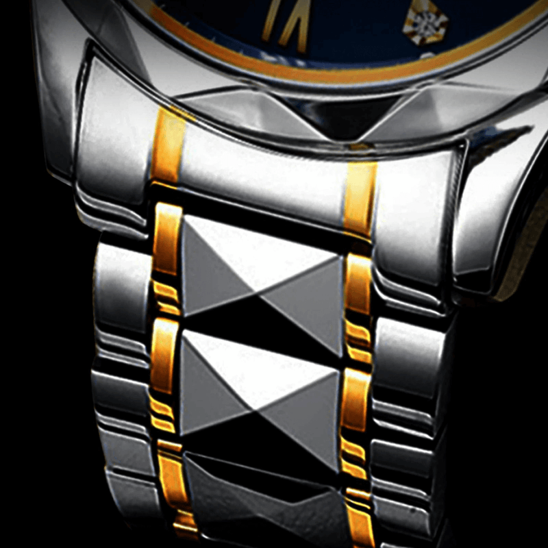 Herren Automatik Armbanduhr mit Leuchtzeigern und Datum-Luzern Mode