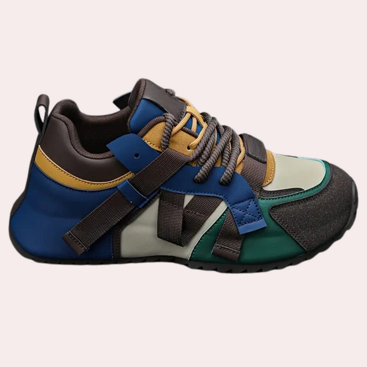 Herren Sneaker mit modernem Design und Komfortsohle-Blau-39-Luzern Mode