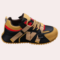 Herren Sneaker mit modernem Design und Komfortsohle-Braun-39-Luzern Mode