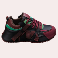 Herren Sneaker mit modernem Design und Komfortsohle-Rot-39-Luzern Mode
